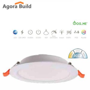 Φωτιστικο Led 12W 1200Lumens οροφής χωνευτό Backlite