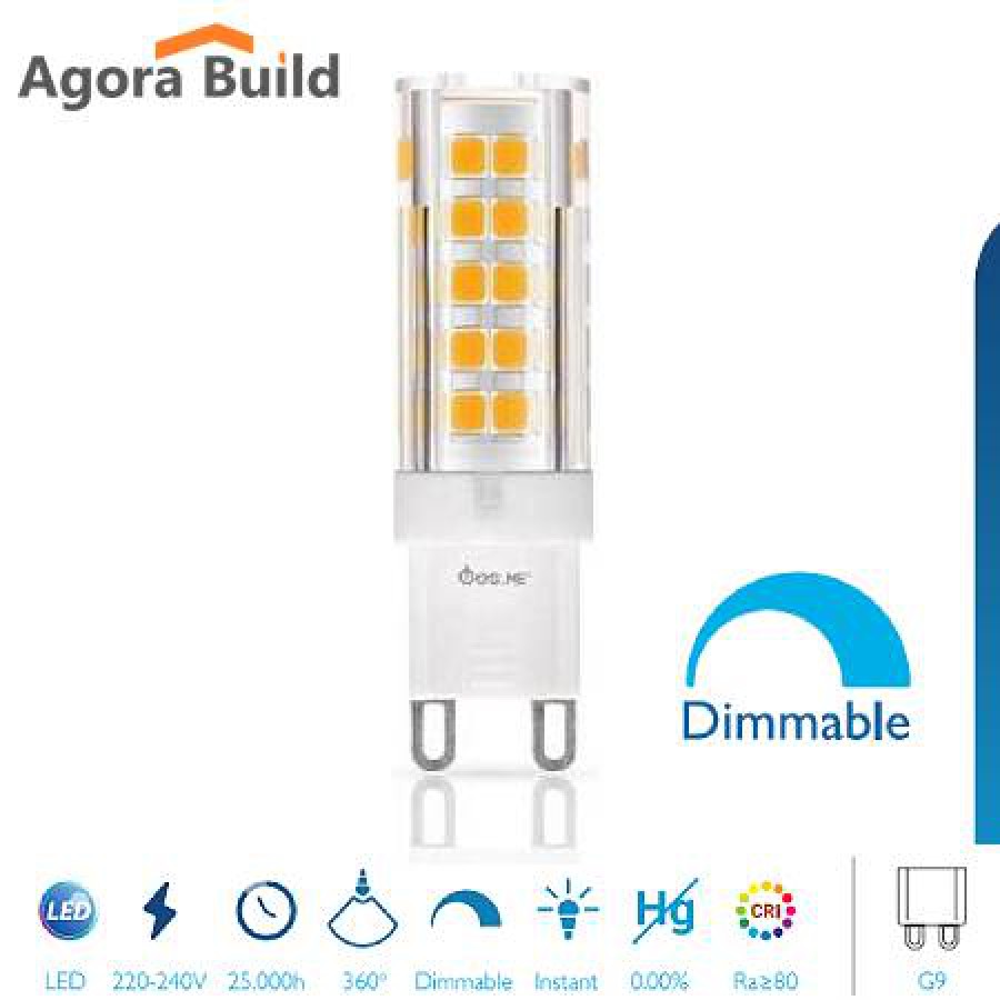LED G9 DIMMABLE CLASSIC 3W 300LM 2800K 360o Φ18 Χ 60mm