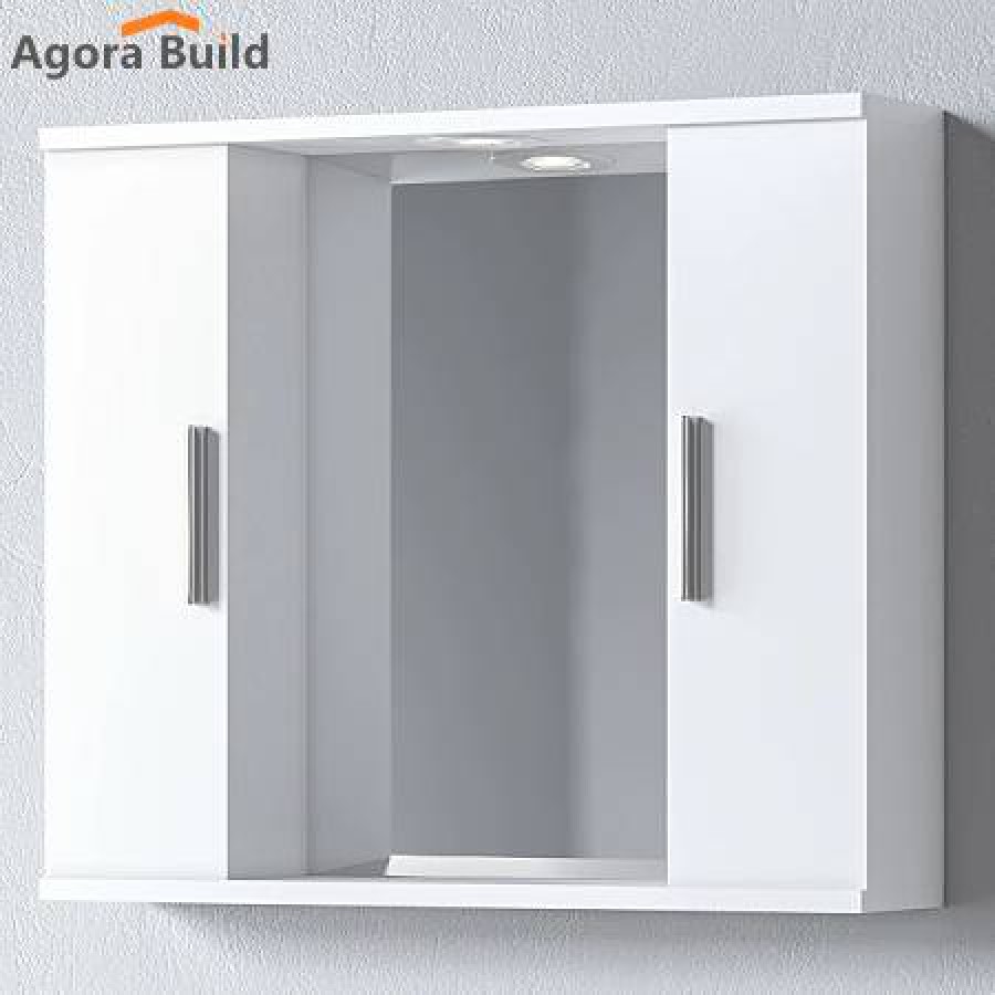 Καθρέφτης ALON 65 Διπλός Harmony με δυο ντουλάπια 65x15x56 και φωτισμό Led