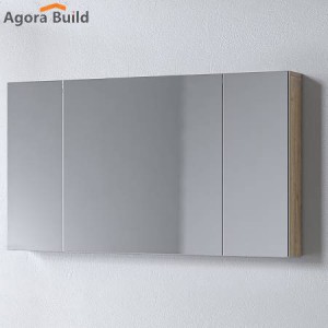 Καθρέφτης OMEGA BEIGE OAK 120 3MOM120BO0W με ντουλάπια 120x14x65cm