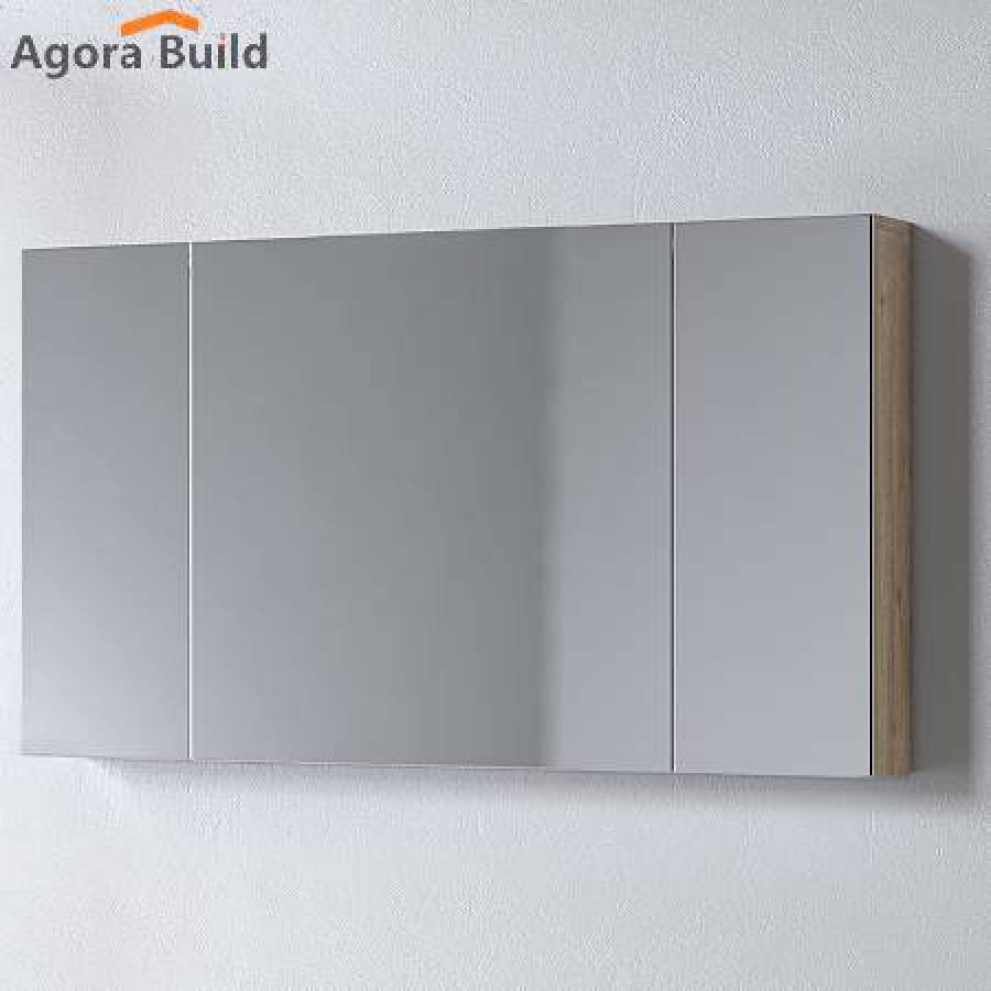 Καθρέφτης OMEGA BEIGE OAK 120 3MOM120BO0W με ντουλάπια 120x14x65cm