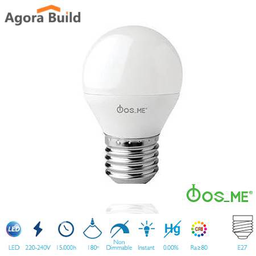 LED G45 CLASSIC 4W Ε27 2800K 320LM 330' Ø45X77mm