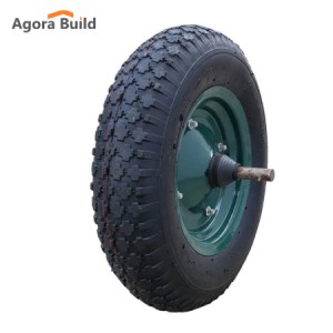 Τροχός απλός με μεταλλική ζάντα 400-8/ 4pr