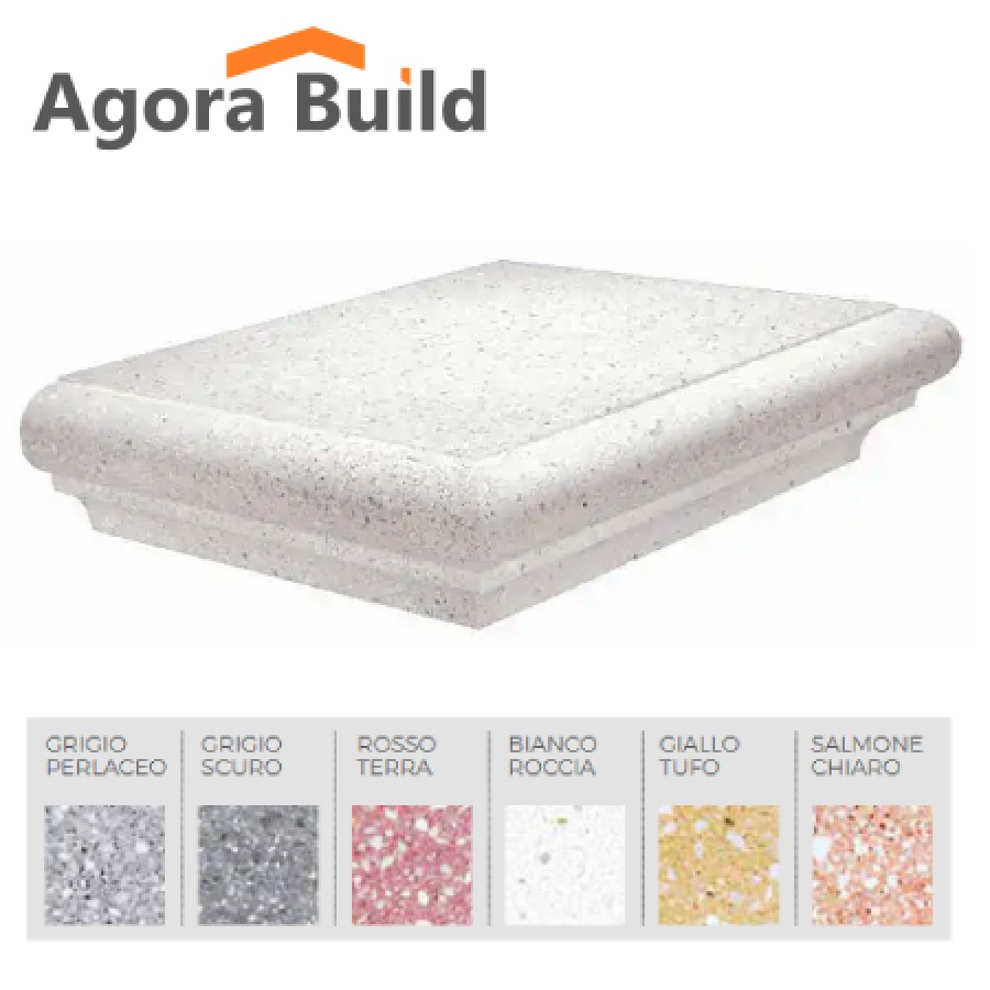 Τελείωμα κουπαστής 25x14 συνθετικού μπετού