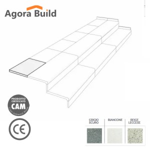 Πλακάκι οριζόντιου σκαλοπατιού 600x400x2.5