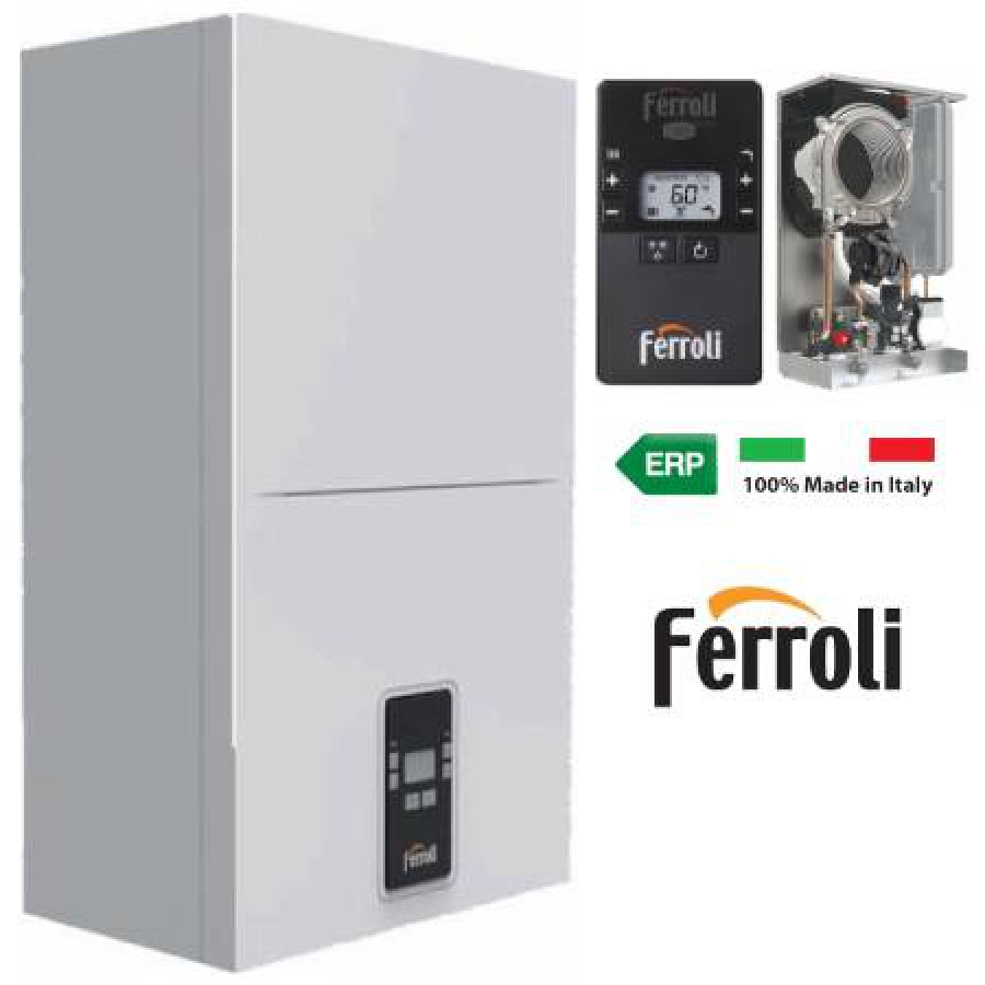 Ferroli Bluehelix Alpha 28C Επιτοίχιος Λέβητας Συμπύκνωσης Αερίου με Καυστήρα 24075kcal/h