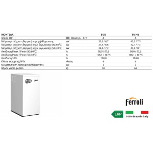 FERROLI BS 45 BLUEHELIX B ΕΠΙΔΑΠΕΔΙΟΣ ΛΕΒΗΤΑΣ ΑΕΡΙΟΥ ΣΥΜΠΥΚΝΩΣΗΣ ΓΙΑ ΘΕΡΜΑΝΣΗ