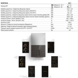 FERROLI Επιτοιχος Λέβητας BLUEHELIX MAXIMA 28C