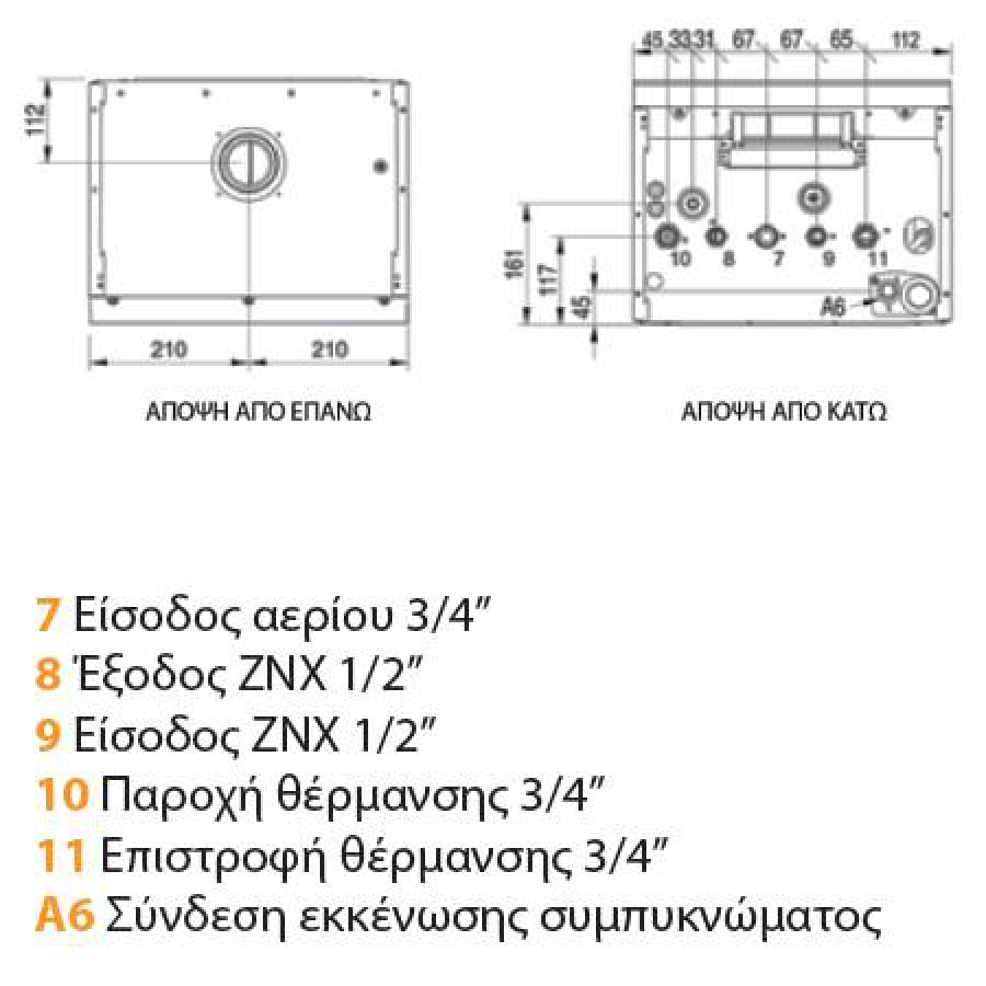 FERROLI Επιτοιχος Λέβητας BLUEHELIX MAXIMA 28C