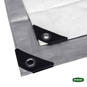 Αδιάβροχος 5x10m Μουσαμάς - Τέντα 120gr/m² GRASHER Με Κρίκους