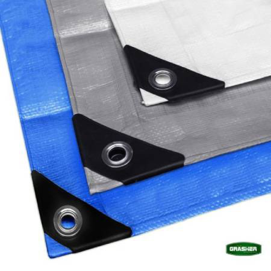 Αδιάβροχος 4x6m Μουσαμάς - Τέντα 120gr/m² GRASHER Με Κρίκους