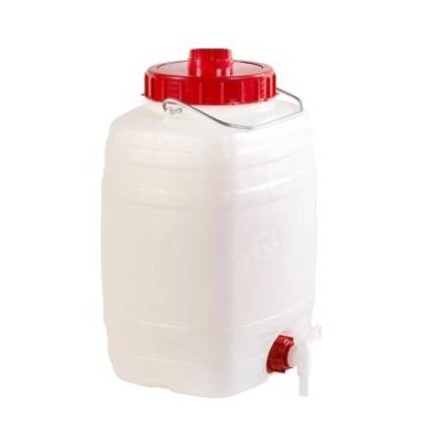 Βαρελάκι Πλαστικό ICS SPA 25lt Με φαρδύ Καπάκι + Κάνουλα