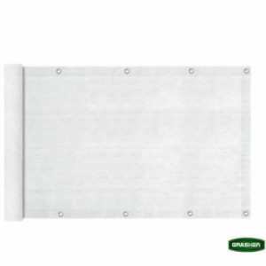 Διαχωριστικό 0,75x6m Δίχτυ Μπαλκονιού 160gr/m² Λευκό GRASHER Με Κρίκους