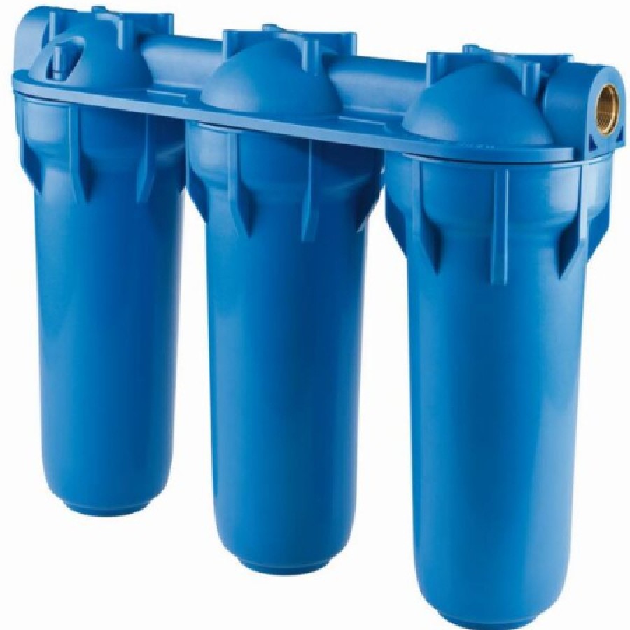 ΦΙΛΤΡΟ ΝΕΡΟΥ ΚΑΤΩ ΠΑΓΚΟΥ DP 10″ ΤΡΙΠΛΟ 1/2″ – 3/4” ATLAS FILTRI ΜΠΛΕ