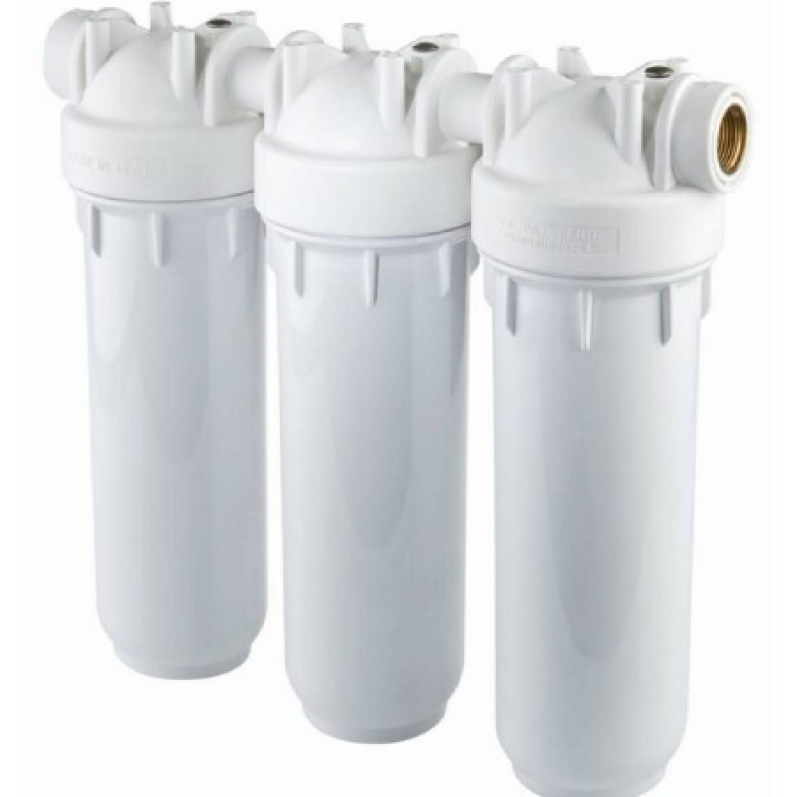 ΦΙΛΤΡΟ ΝΕΡΟΥ ΚΑΤΩ ΠΑΓΚΟΥ DP 10″ ΤΡΙΠΛΟ 1/2″ ATLAS FILTRI ΛΕΥΚΟ