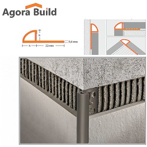 ΠΡΟΦΙΛ PVC ΓΚΡΙ H=10mm - 2.5m