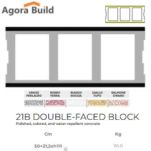 ΕΜΦΑΝΕΣ 21 Double ΜΠΛΟΚΙ ΕΠΕΝΔΥΣΗΣ 50x21.2 x H=20