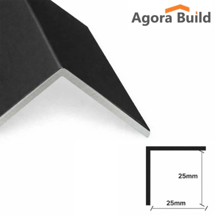 ΠΡΟΦΙΛ ΑΛΟΥΜΙΝΙΟΥ ΓΩΝΙΑ ΜΑΥΡΟ 40x40 - 2.5m