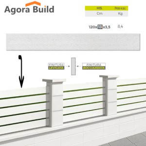 DECK HORIZON 120 x 13cm x 3,5cm ΣΥΝΘΕΤΙΚΟΥ ΜΠΕΤΟΥ