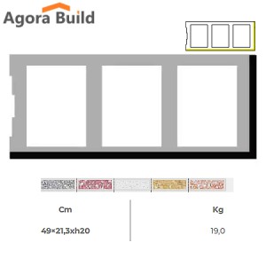 ΤΕΛΕΙΩΜΑ 21 Single End ΜΠΛΟΚΙ ΕΠΕΝΔΥΣΗΣ 49x21.3 x H=20