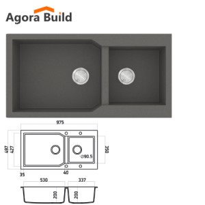 SANITEC 803 Νεροχύτης ULTRA GRANITE 