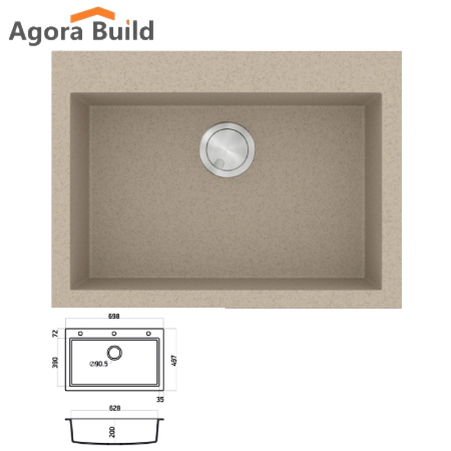 SANITEC 815 Νεροχύτης ULTRA GRANITE