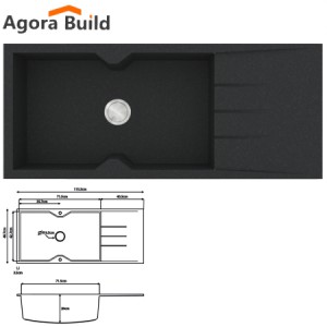 SANITEC 817 Νεροχύτης ULTRA GRANITE