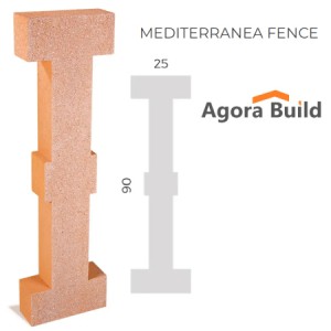 Διαχωριστικό Mediterranea 25x10 H=90