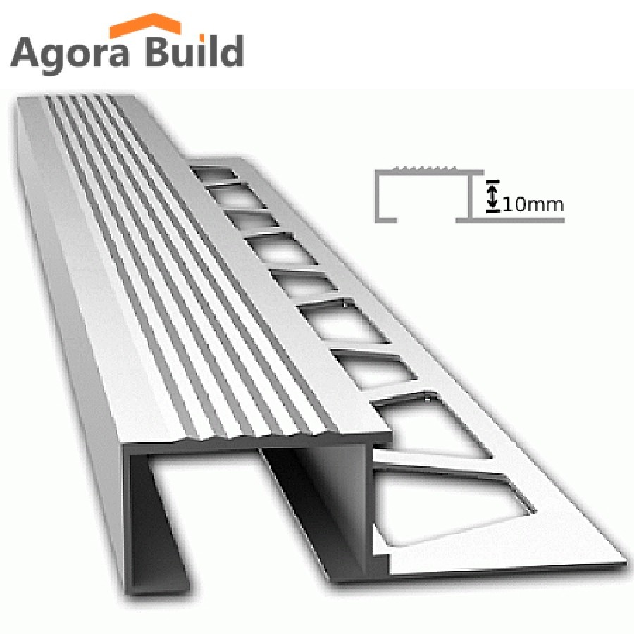 ΠΡΟΦΙΛ ΣΚΑΛΟΠΑΤΙΟΥ ΑΛΟΥΜΙΝΙΟΥ 10mm MAT