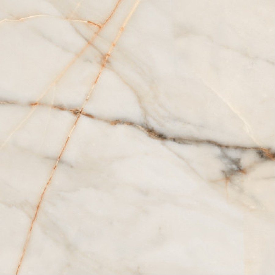 ROSETTE BEIGE GLOSSY 600 X 600