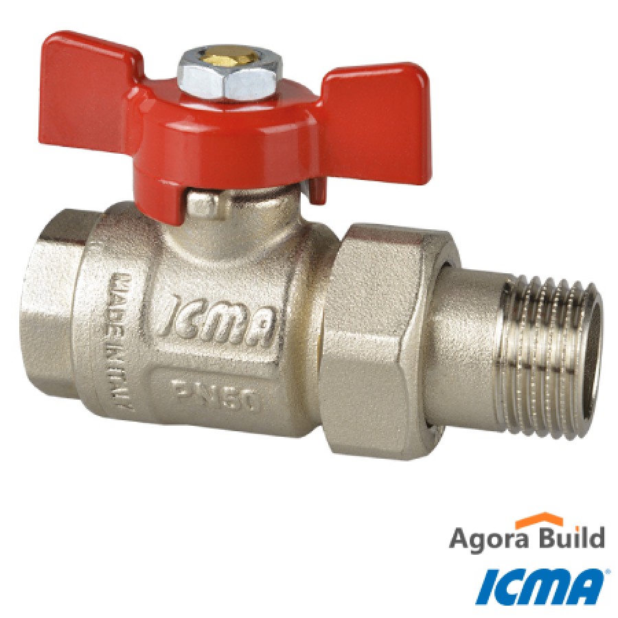 ΣΦΑΙΡΙΚΟΣ ΚΡΟΥΝΟΣ 1" ΜΕ ΡΑΚΟΡ ICMA