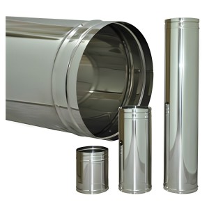 ΚΑΜΙΝΑΔΑ ΛΕΙΑΣ ΡΑΦΗΣ INOX Φ 100 - 1m