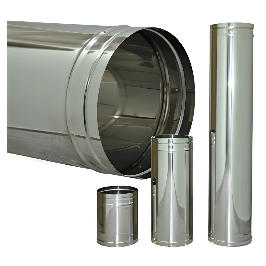 ΚΑΜΙΝΑΔΑ ΛΕΙΑΣ ΡΑΦΗΣ INOX Φ 100 - 1m