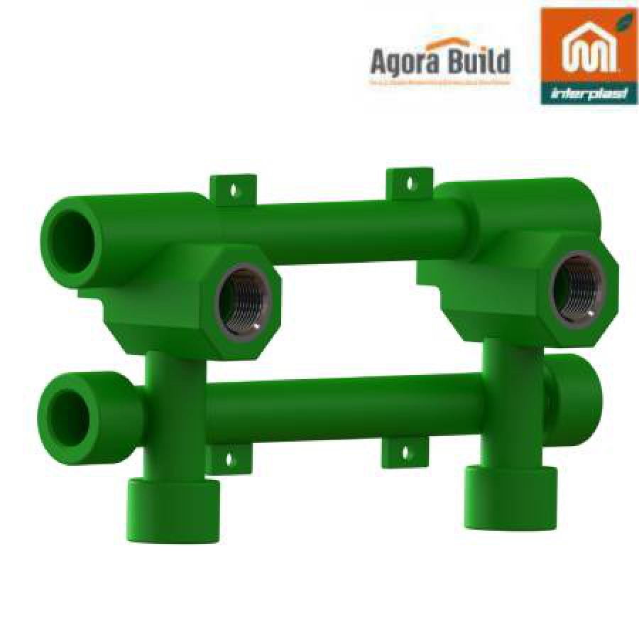 ΥΔΡΟΛΗΨΙΑ Φ 20 Χ 1/2 " ΔΙΠΛΗ ΜΕ ΣΤΗΡΙΓΜΑ ΡΝ30