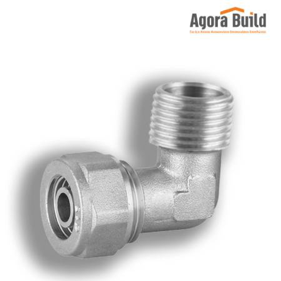 ΓΩΝΙΑ ΑΡΣΕΝΙΚΗ Φ26 Χ 3 Χ 3/4 ΠΟΛΥΣΤΡΩΜΑΤΙΚΗΣ