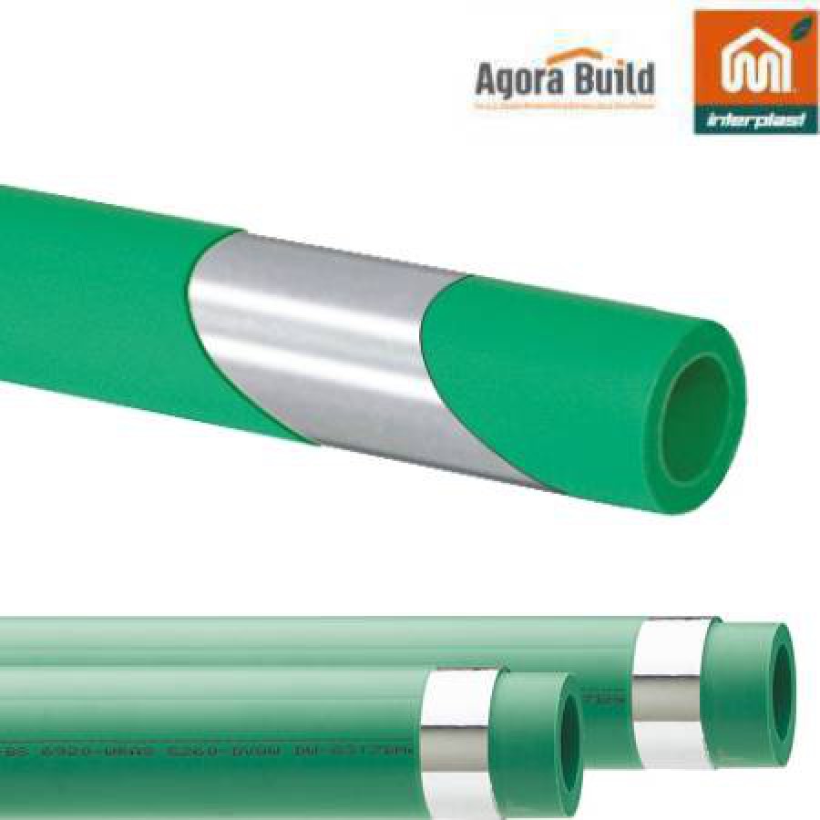 PPR ΣΩΛΗΝΑ AQUA PLUS Φ 40 X 5/5 (AL)