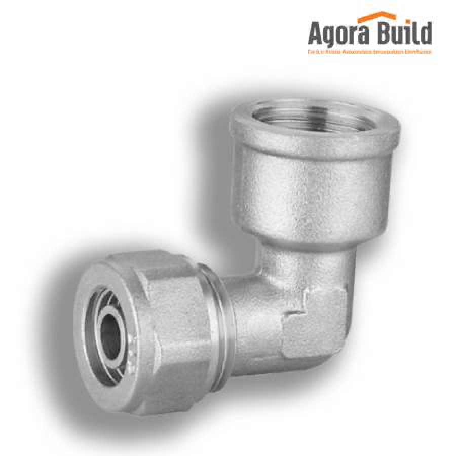 ΓΩΝΙΑ ΘΗΛΥΚΗ Φ18 Χ 2 Χ 1/2 ΠΟΛΥΣΤΡΩΜΑΤΙΚΗΣ