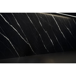 PVC MEGA 204 PANEL 2.8/1220/2800mm CARRARA BLACK 