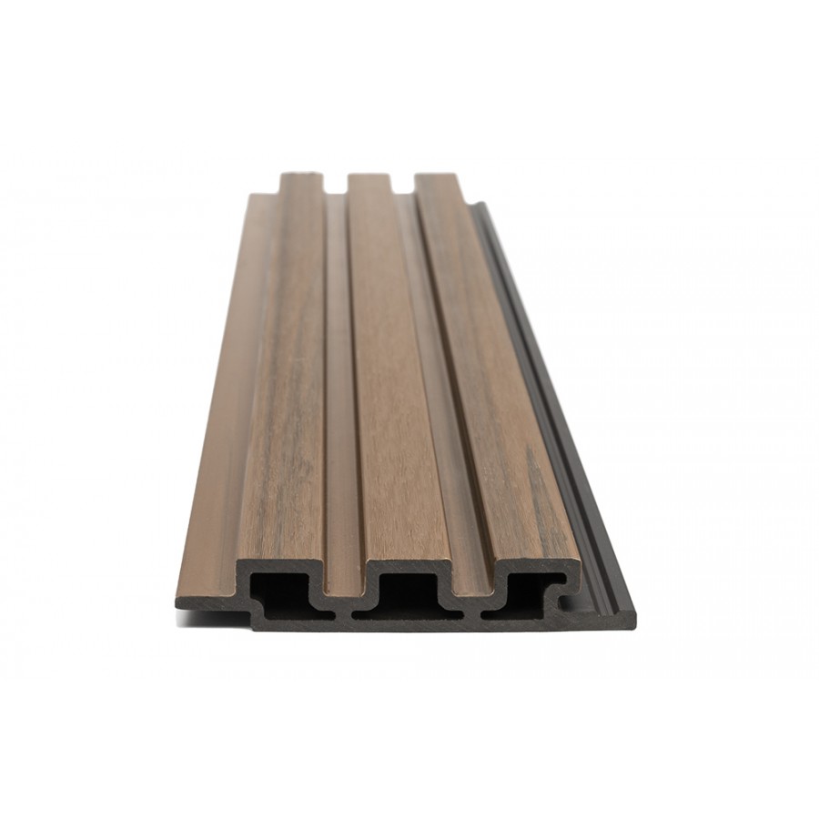 WPC PANEL TEAK 5510 2ης ΓΕΝΙΑΣ ΜΕ 3D ΠΗΧΑΚΙΑ 25/147.5mm 
