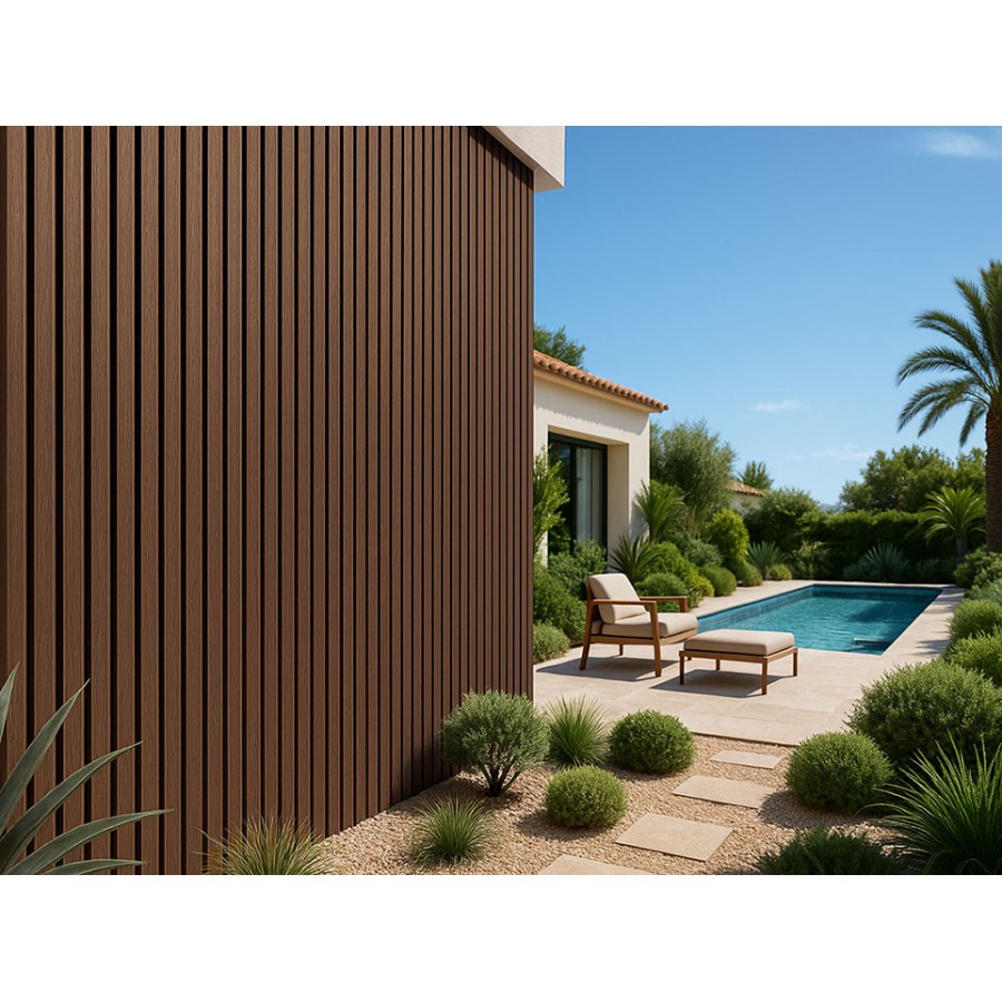 WPC PANEL COFFEE 5530 2ης ΓΕΝΙΑΣ ΜΕ 3D ΠΗΧΑΚΙΑ 25/147.5mm 