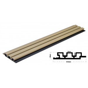 WPC PANEL LIGHT OAK 5550 2ης ΓΕΝΙΑΣ ΜΕ 3D ΠΗΧΑΚΙΑ 25/147.5mm 