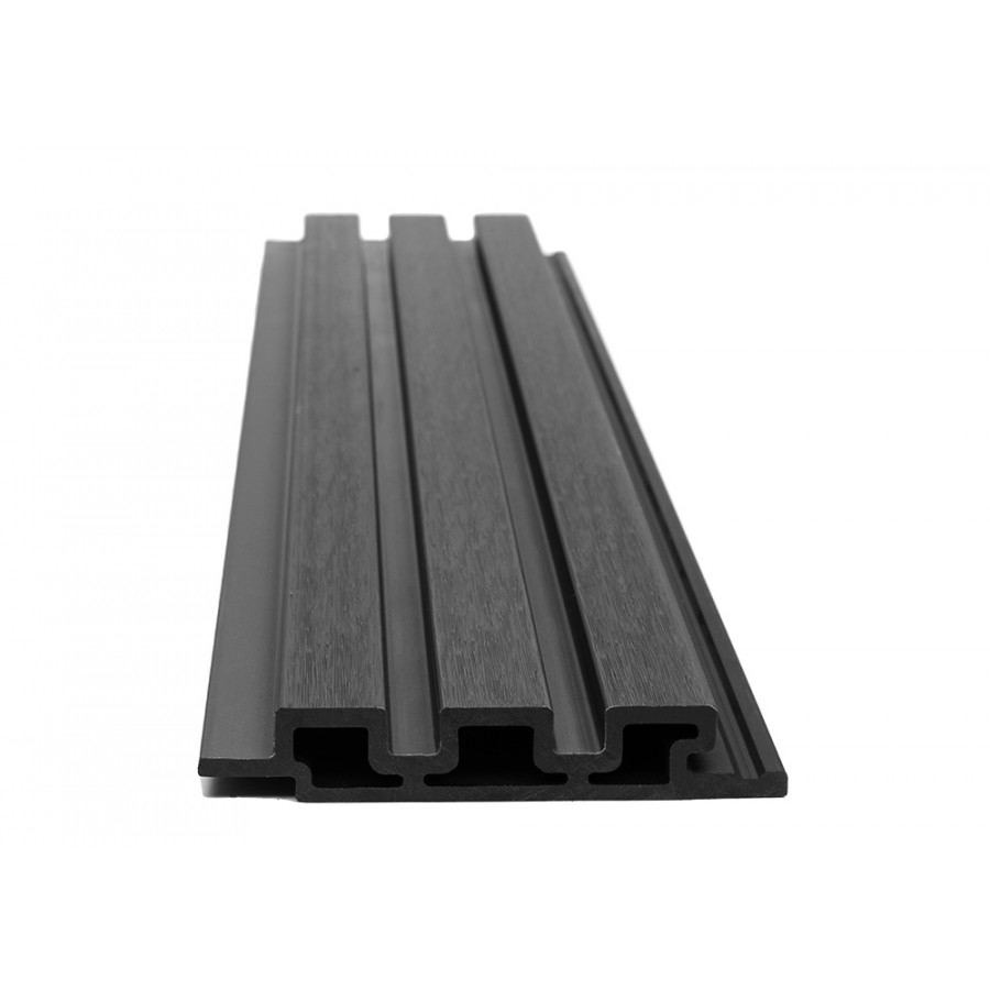 WPC PANEL D.GREY 5570 2ης ΓΕΝΙΑΣ ΜΕ 3D ΠΗΧΑΚΙΑ 25/147.5mm 