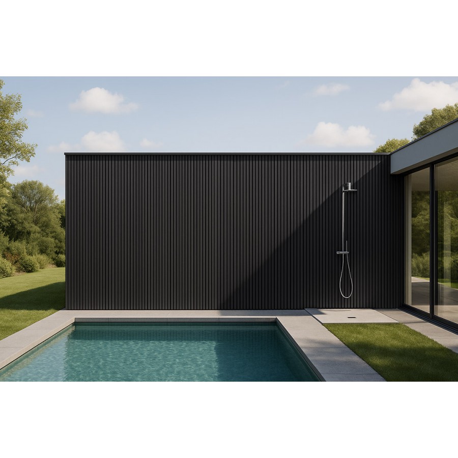 WPC PANEL D.GREY 5570 2ης ΓΕΝΙΑΣ ΜΕ 3D ΠΗΧΑΚΙΑ 25/147.5mm 