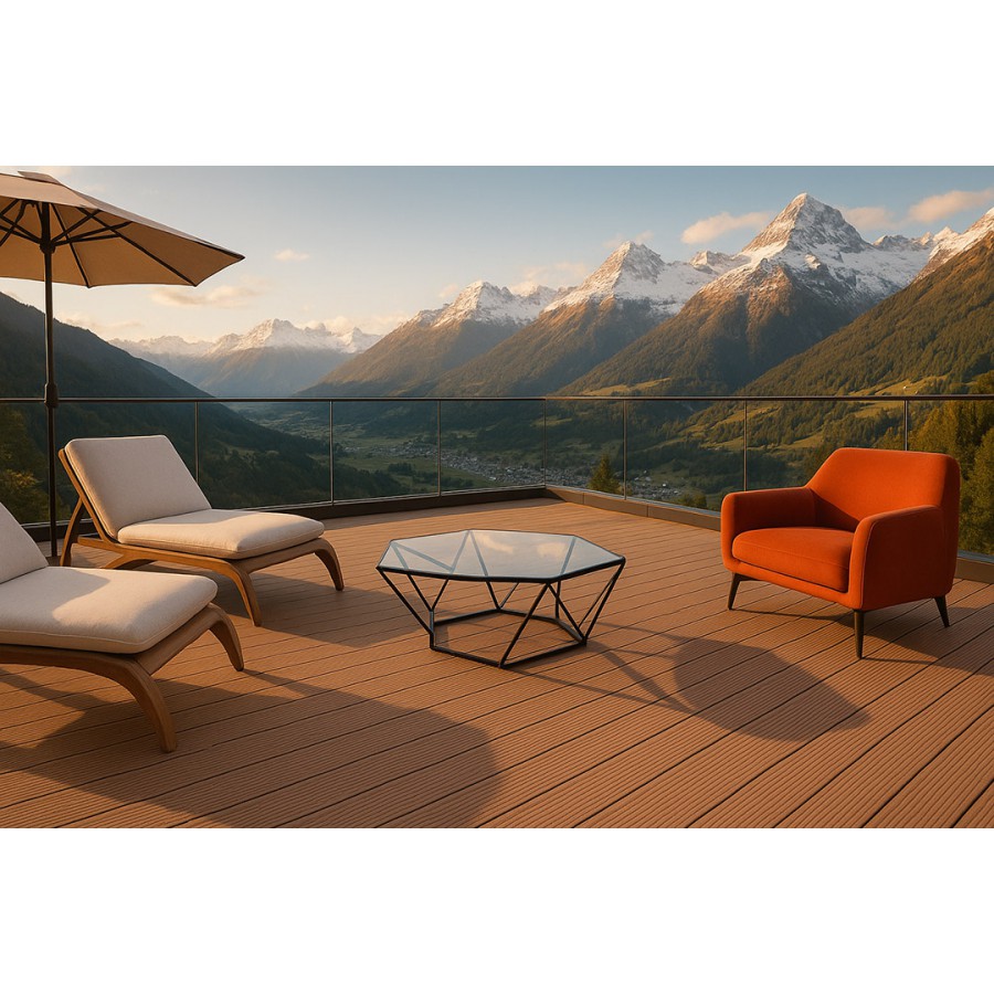 DECK-WPC ΔΑΠΕΔΟΥ 25/145mm L.BROWN 40