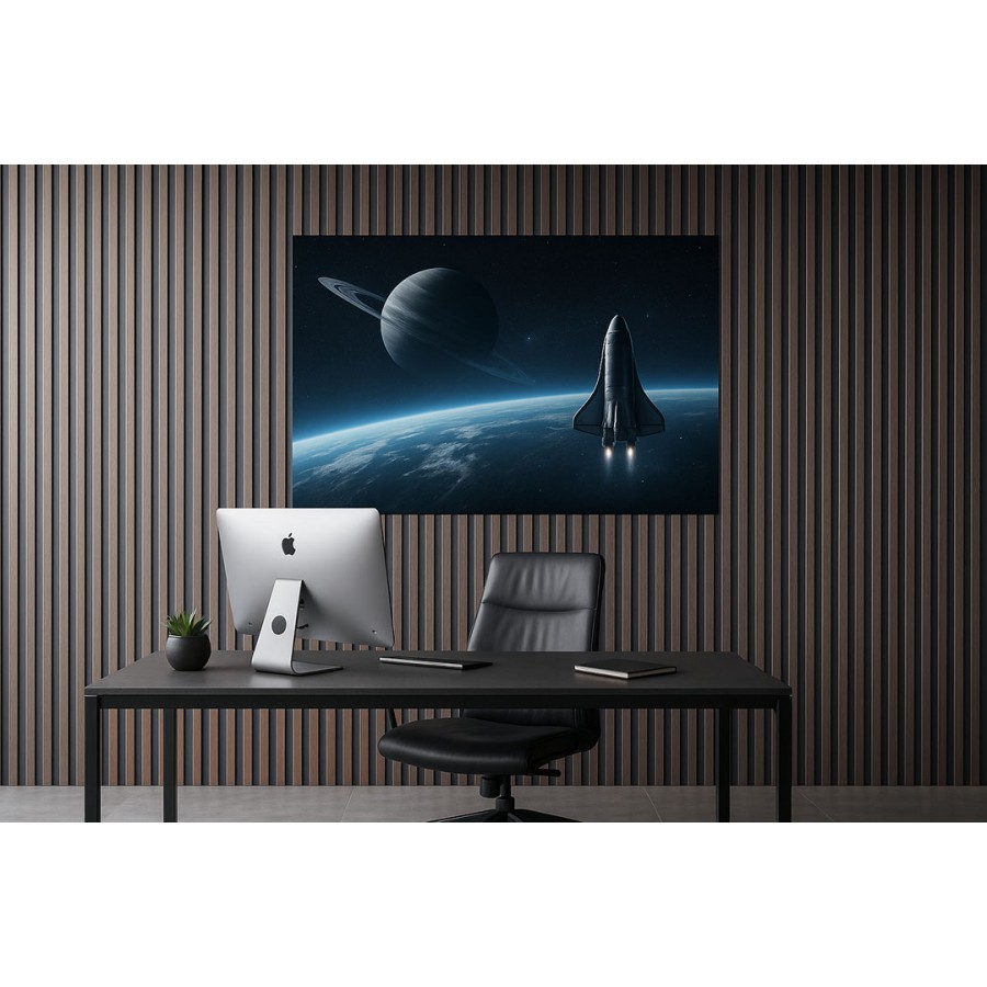 PS PANEL PIANO 00 ΜΕ 3D ΠΗΧΑΚΙΑ 12/122/2900mm WALNUT/DARK GREY