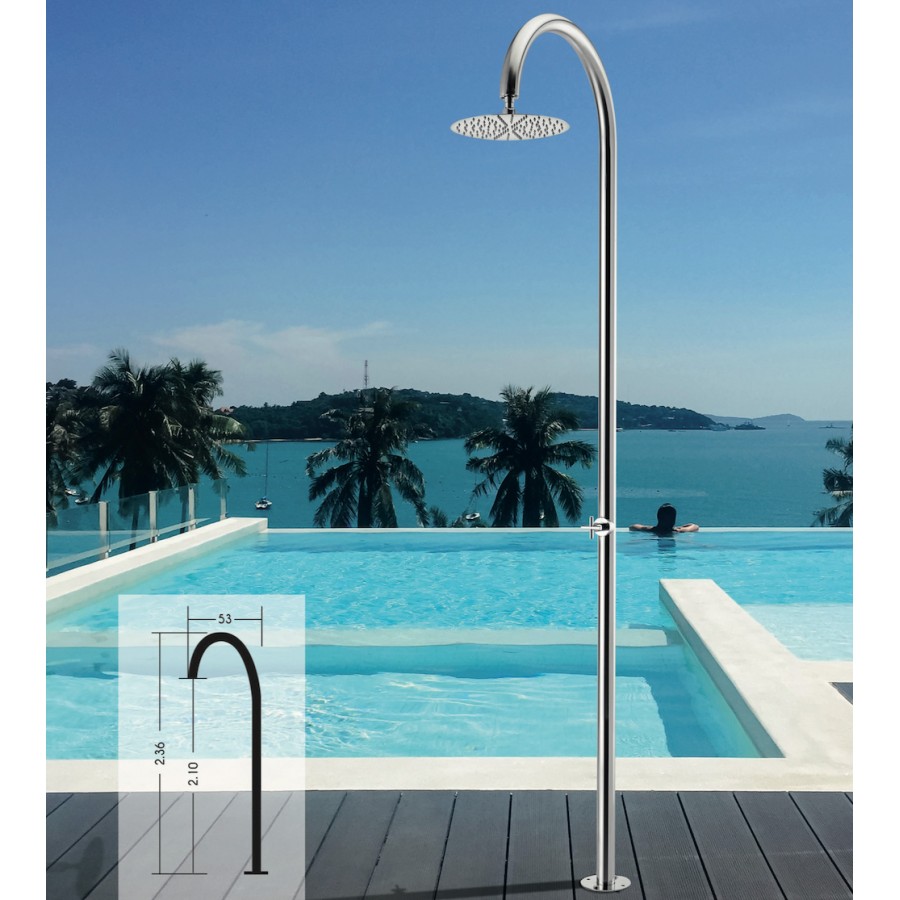 ΣΤΗΛΗ ΠΙΣΙΝΑΣ Φ50 ΙΝΟΧ 