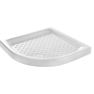 Ντουζιέρα Πορσελάνης  80x80x10cm 1/4 κυκλου