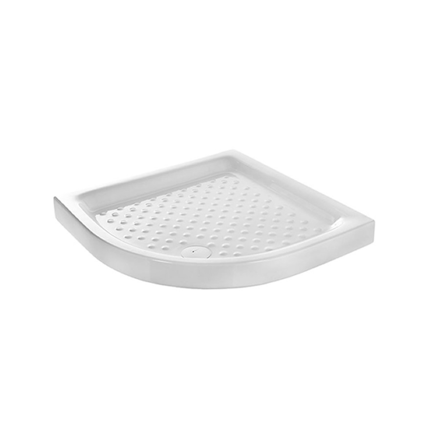 Ντουζιέρα Πορσελάνης  80x80x10cm 1/4 κυκλου