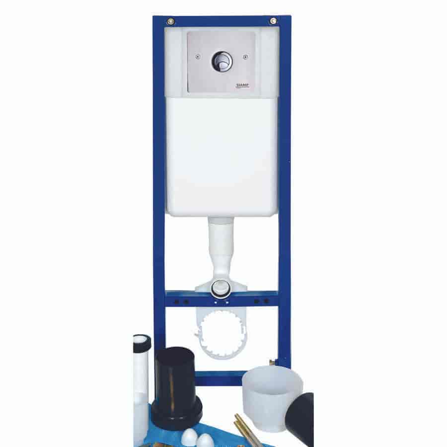 Καζανάκι Εντοιχισμού με Frontpanel Control & Inox Button