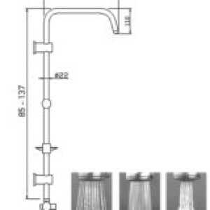 ΣΤΗΛΗ ΝΤΟΥΖ ROMA RAIN TONDO ΜΠΑΤΑΡΙΑ ΕΠΕΚΤΕΙΝΟΜΕΝΗ ΜΕ KEΦ-ΤΗΛ-ΣΠΙΡΑΛ